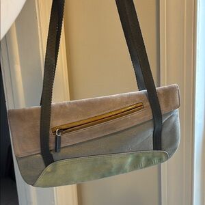 Vintage Miu Miu Shoulder Bag Multicolored Suede